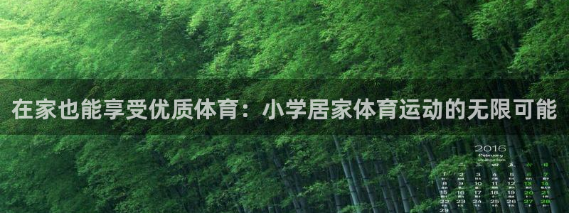 77体育官网：在家也能享受优质体育：小学居家体育运动的无限可能